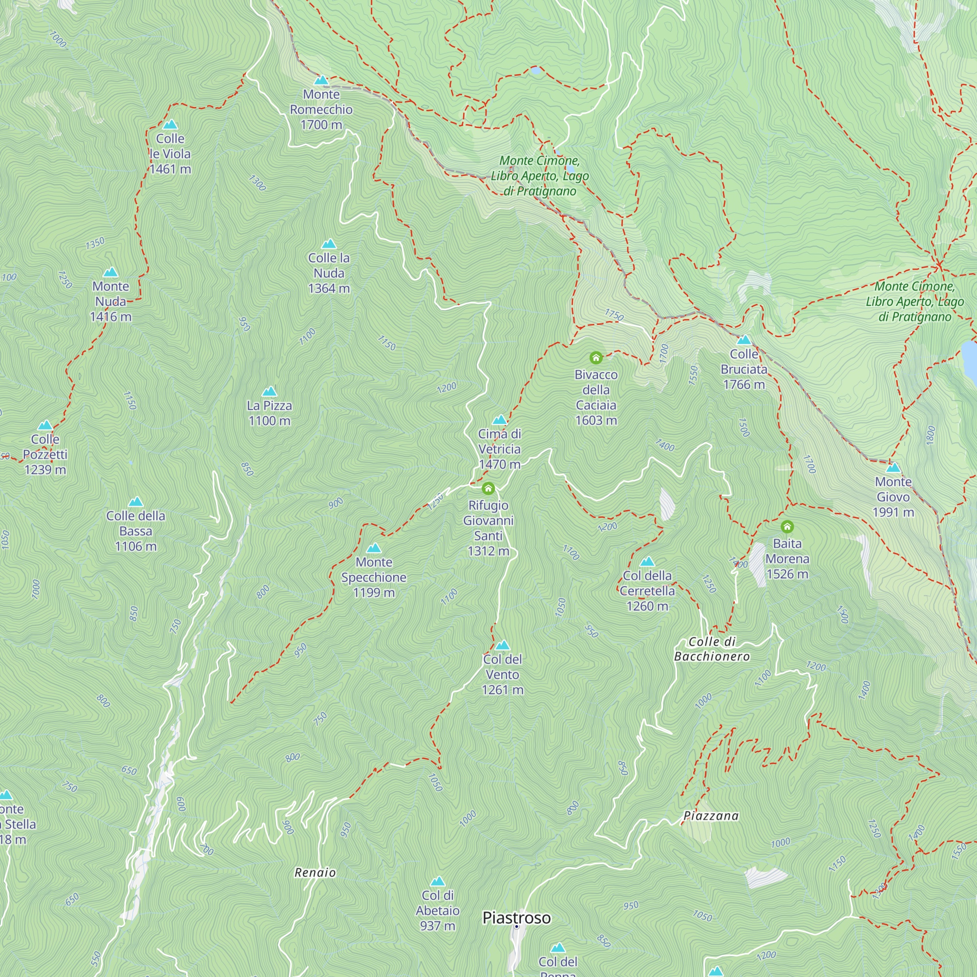 Rifugio Giovanni Santi map