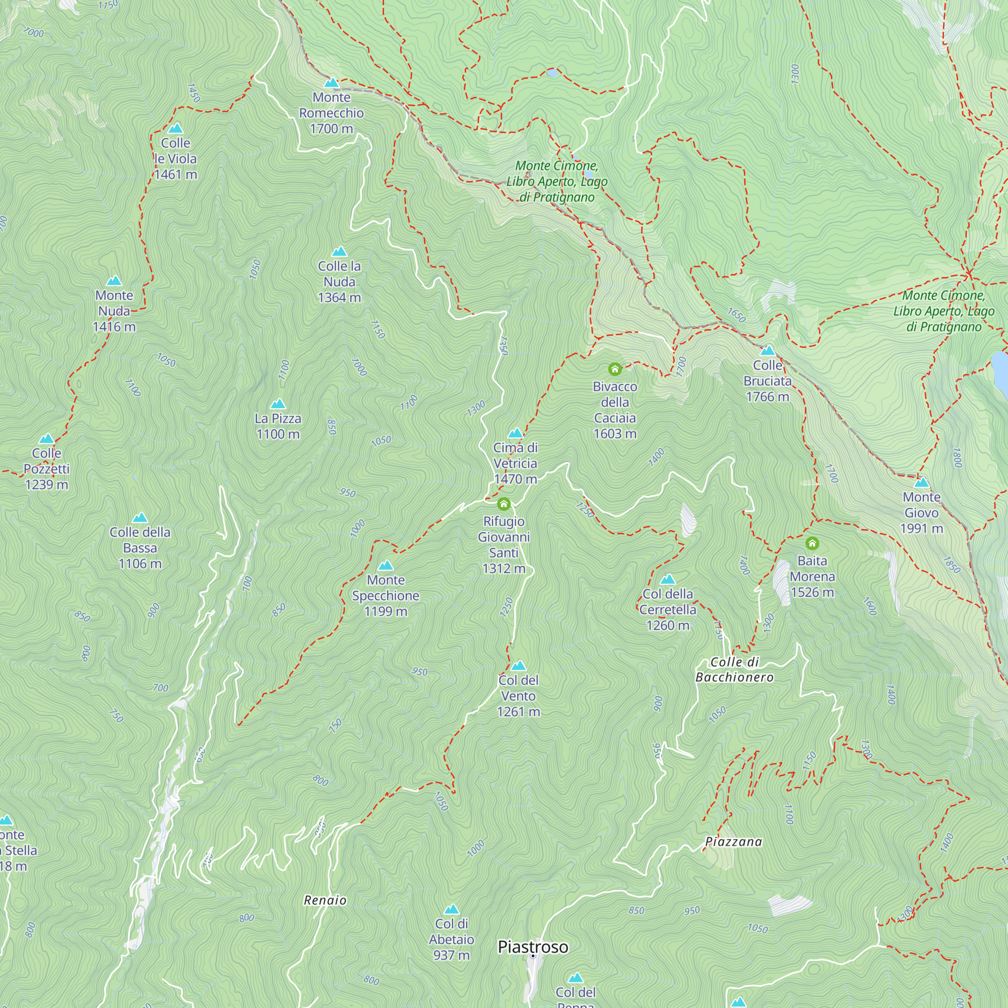 Rifugio Giovanni Santi map