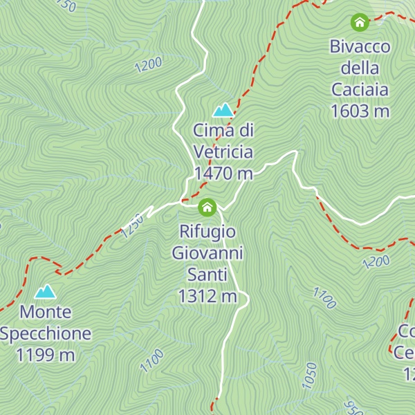 Map of Rifugio Giovanni Santi