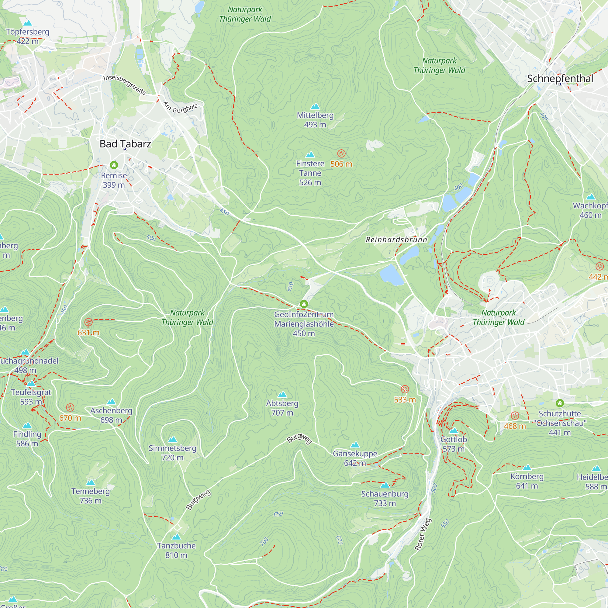 GeoInfoZentrum Marienglashöhle map