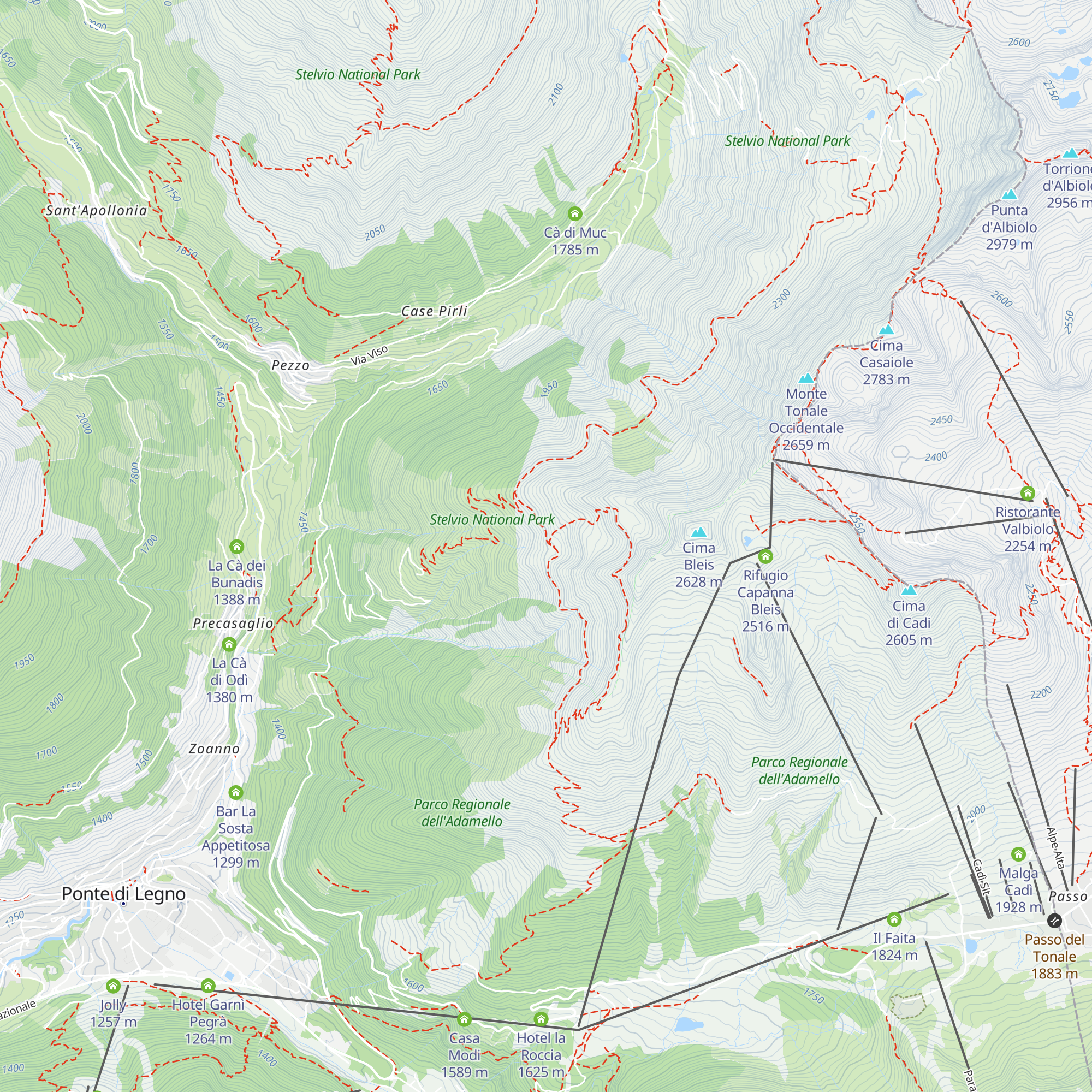 Baita Bleis map