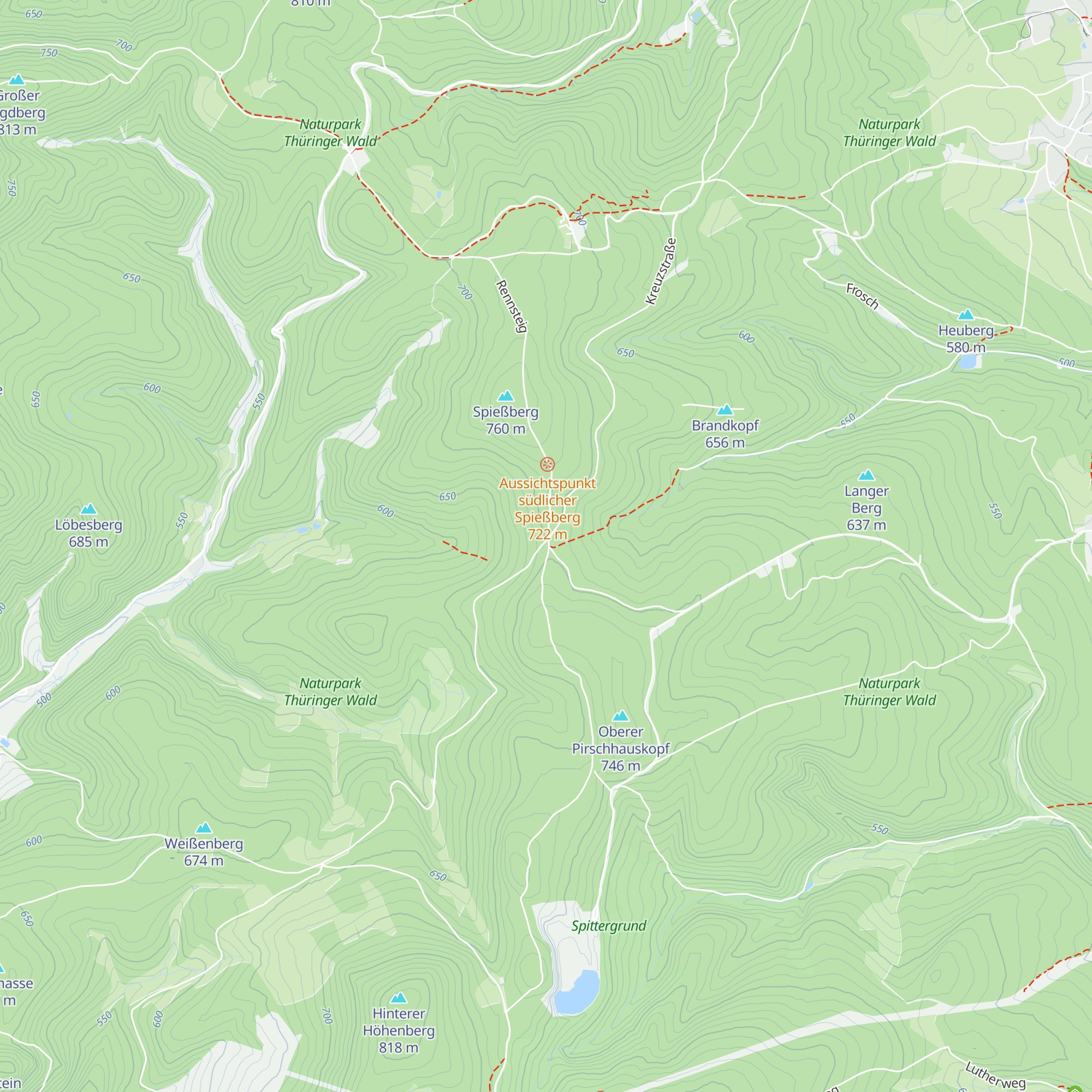 Schutzhütte "Am Kreuz" map