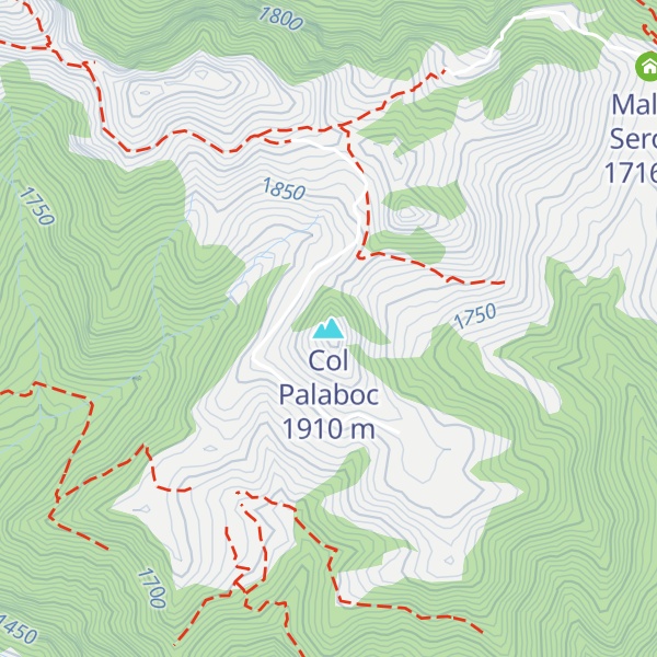 Map of Col Palaboc