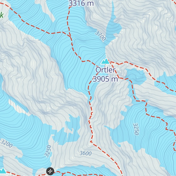 Map of Ortler Vorgipfel - Ortles Anticima