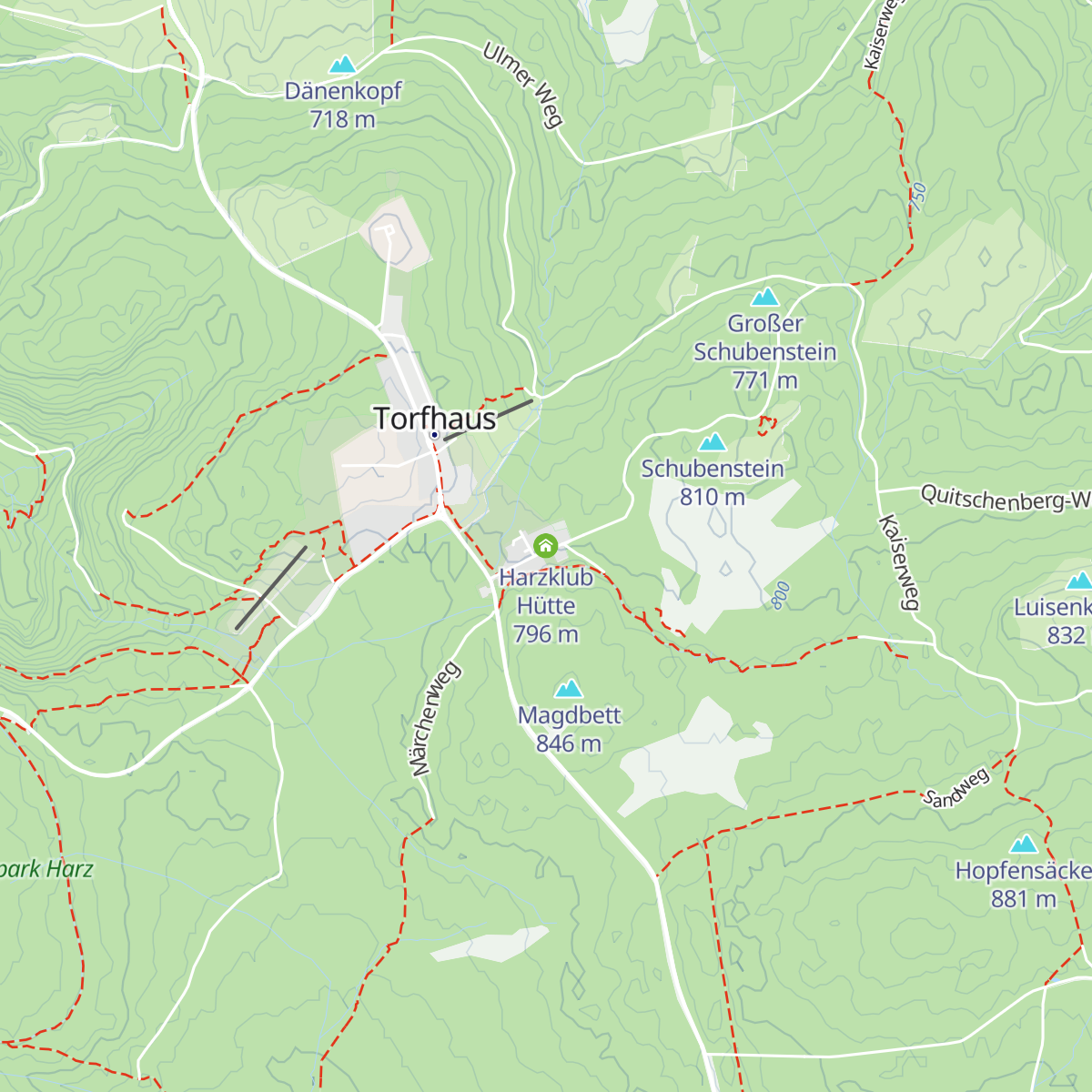 Harzklub Hütte map