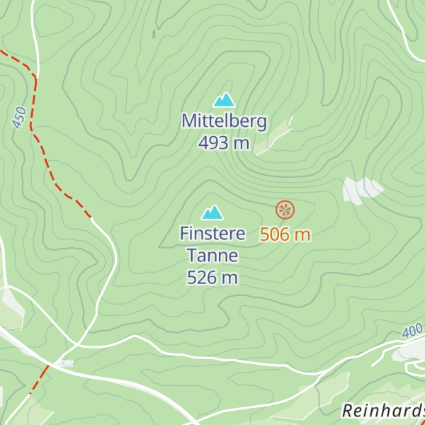 Map of Finstere Tanne