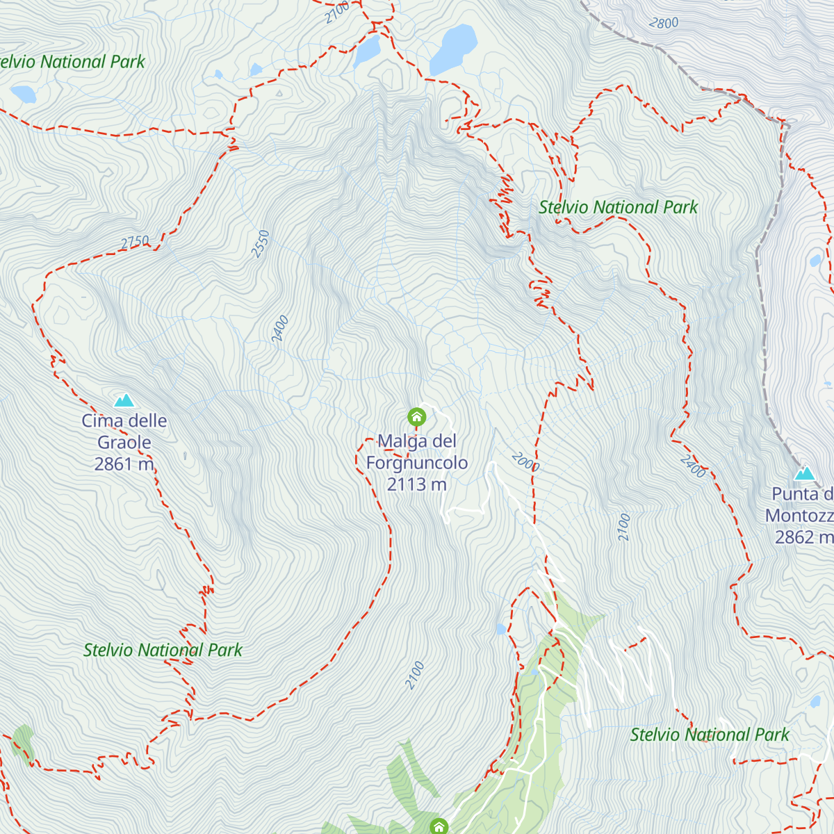 Malga del Forgnuncolo map