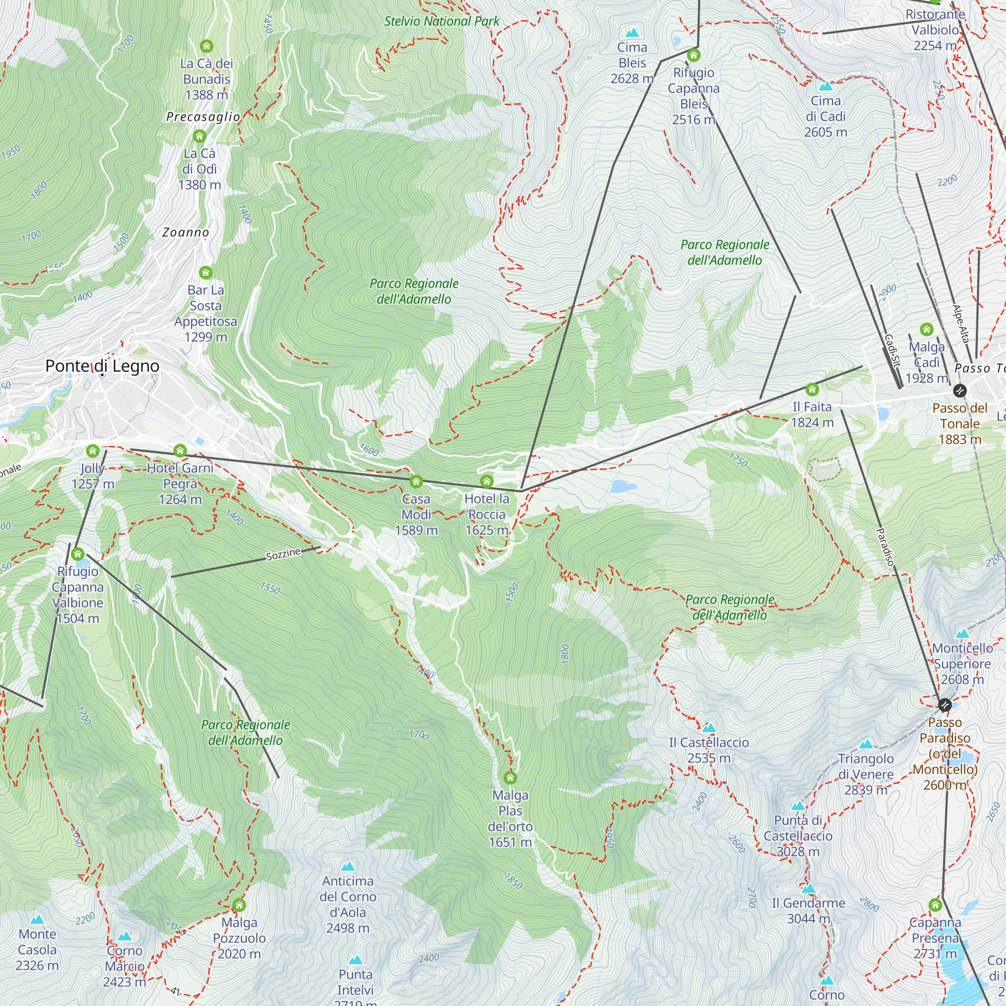 Ex Colonia Vigili del Fuoco map