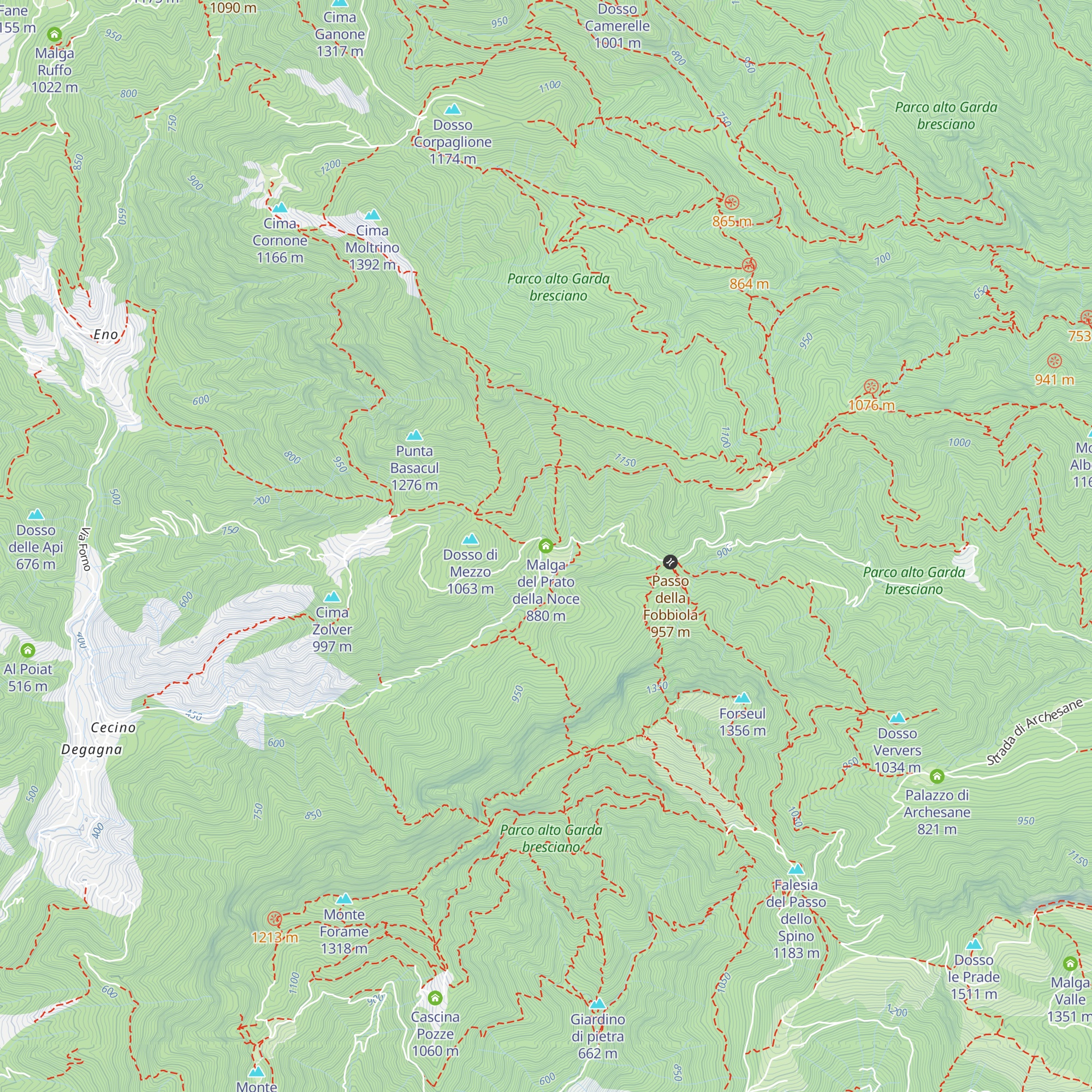 Malga del Prato della Noce map