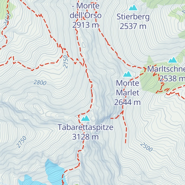 Map of Payerhütte - Rifugio Payer