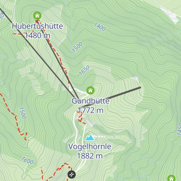 Map of Gundhütte