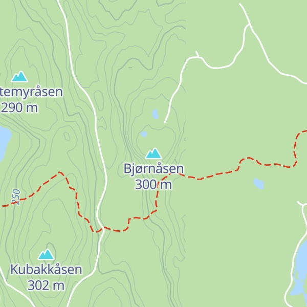 Map of Bjørnåsen