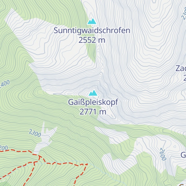Map of Gaißpleiskopf