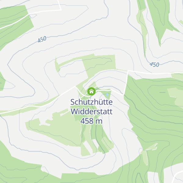 Map of Schutzhütte Widderstatt