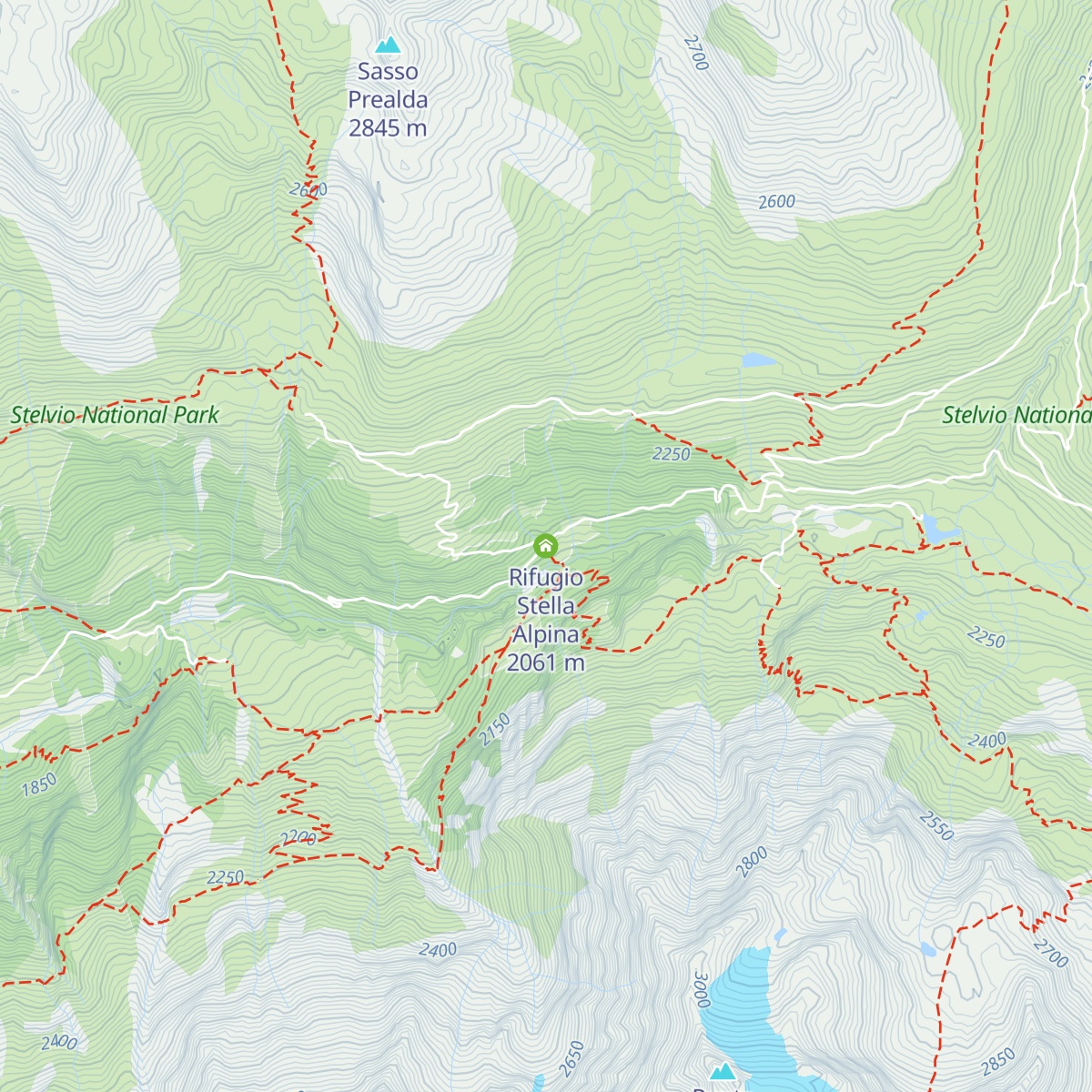Rifugio Stella Alpina map
