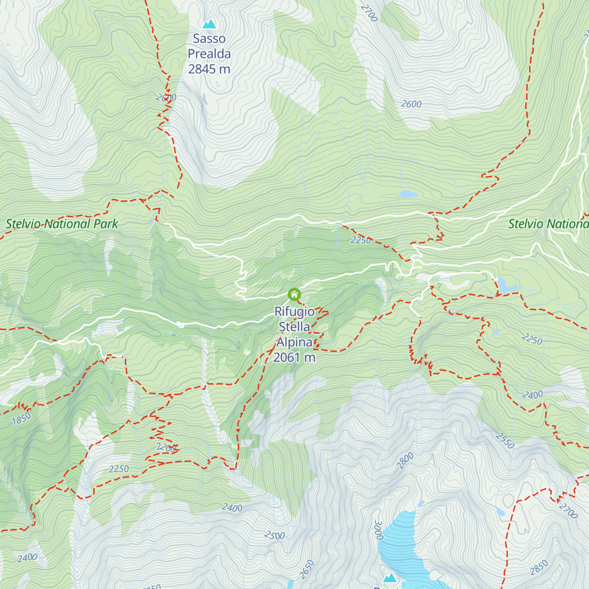 Rifugio Stella Alpina map