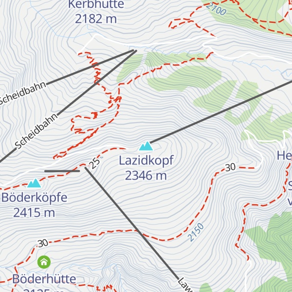 Map of Lazidkopf