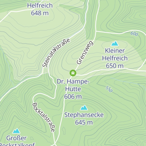 Map of Dr. Hampe-Hütte