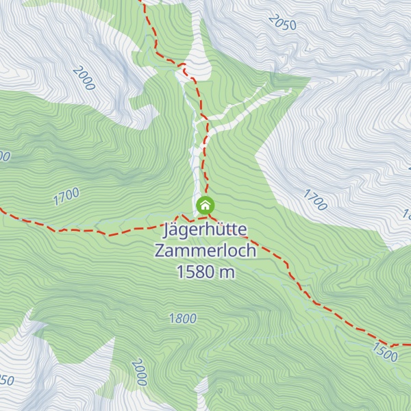 Map of Jägerhütte Zammerloch