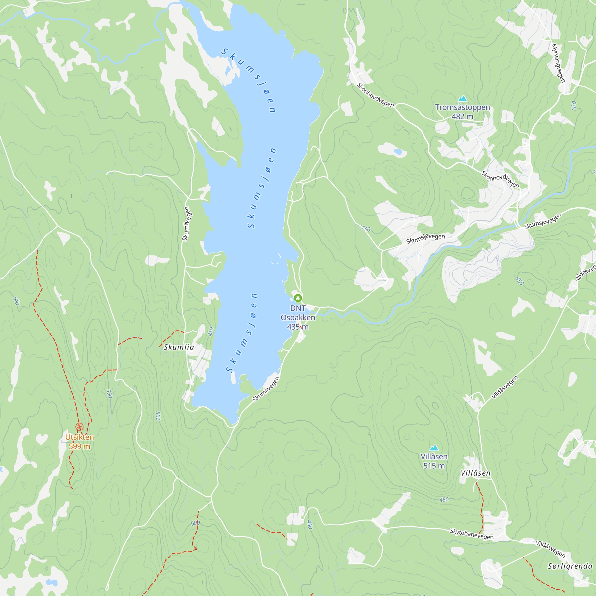 DNT Osbakken map