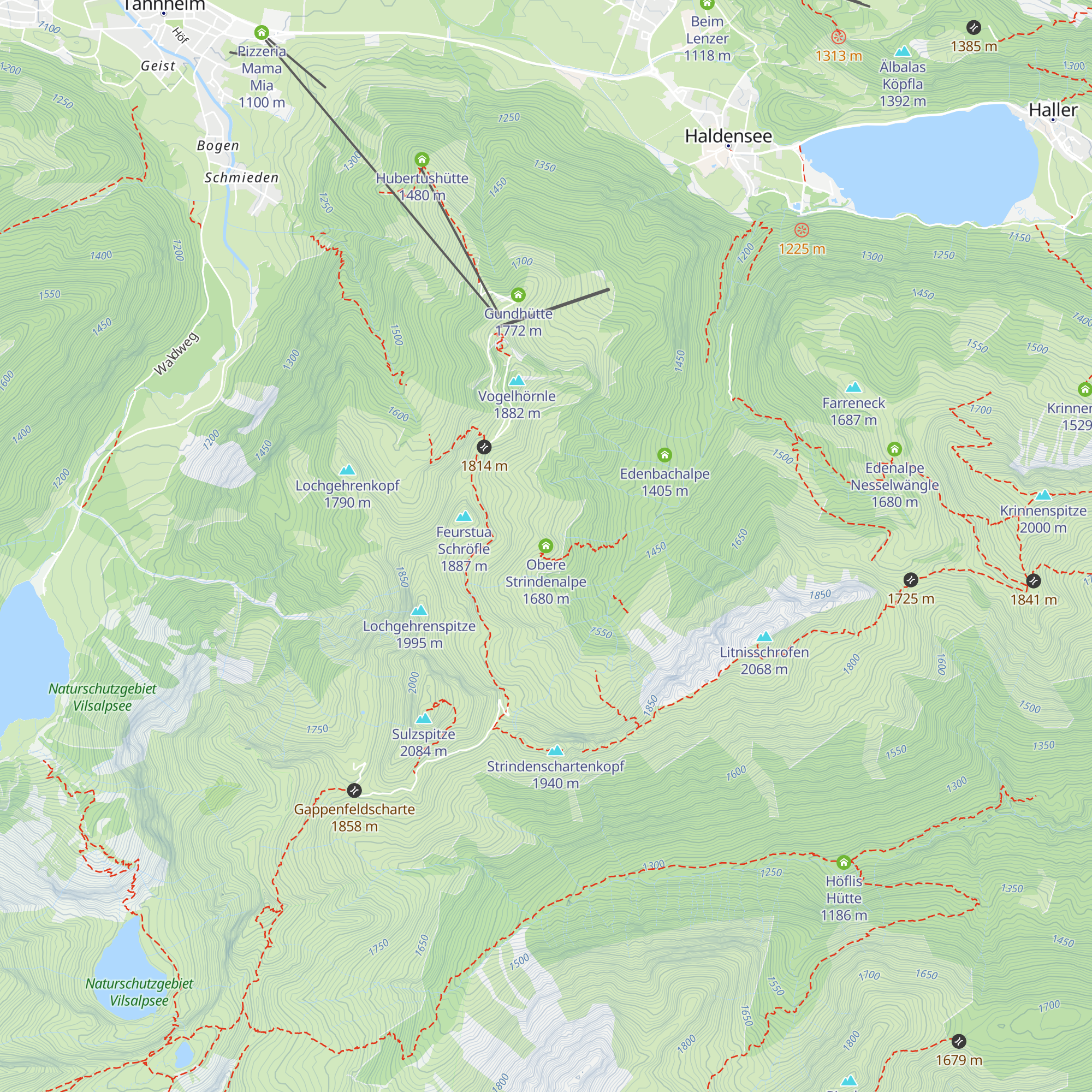 Obere Strindenalpe map