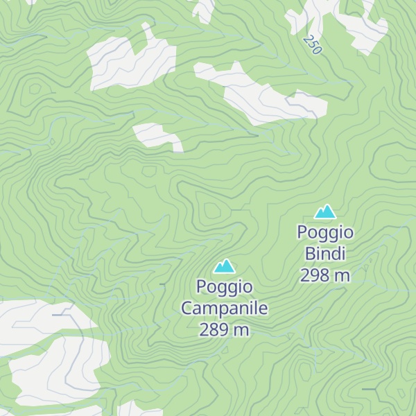 Map of Poggetto del Monte Rosso