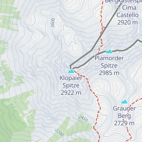 Map of Klopaier Spitze