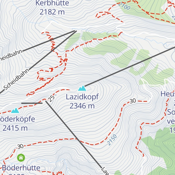 Map of Bergrestaurant Lassida