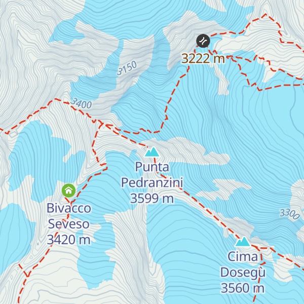 Map of Punta Pedranzini