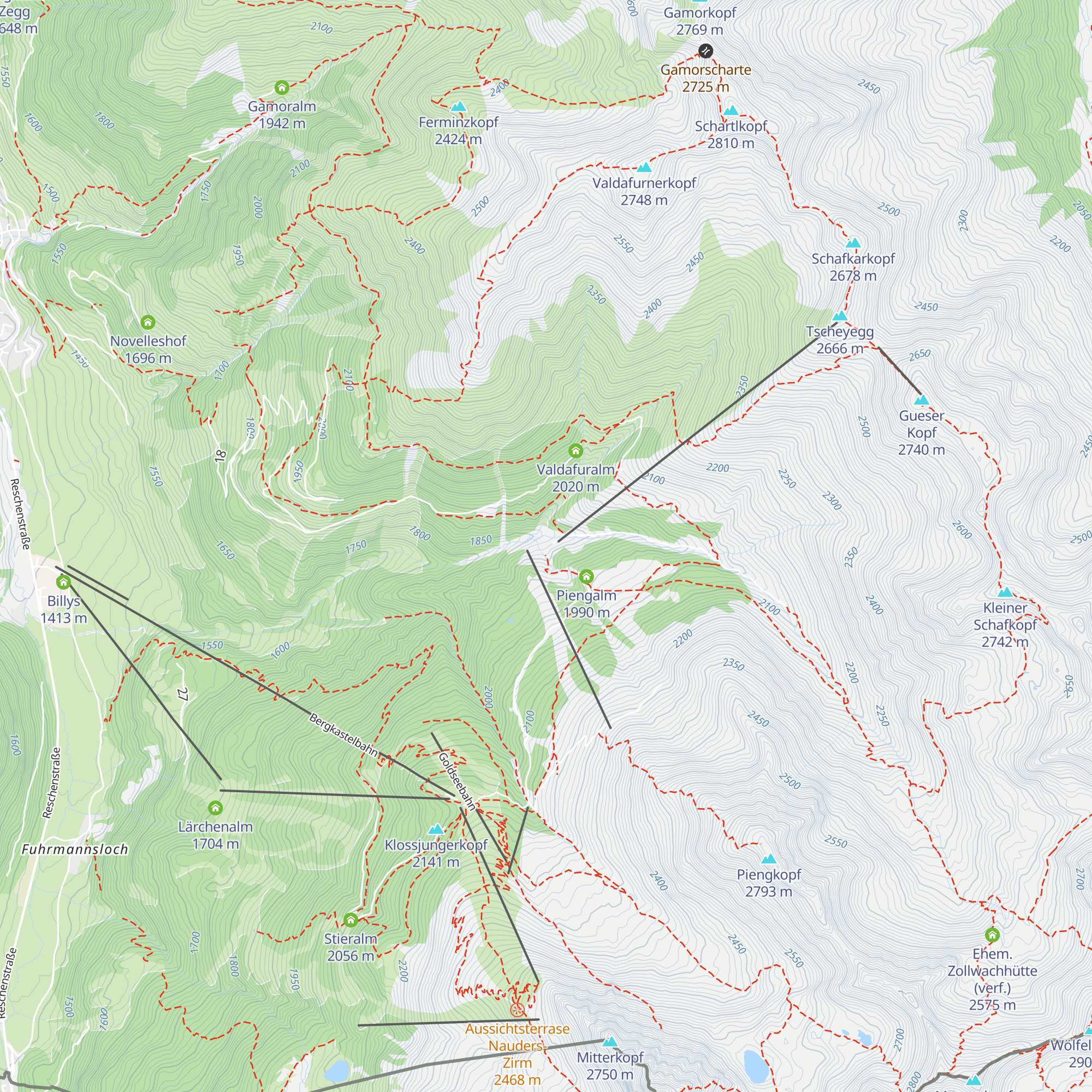 Berghotel DAS JOCHELIUS map