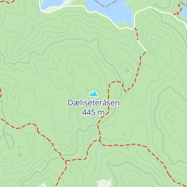 Map of Dæliseteråsen