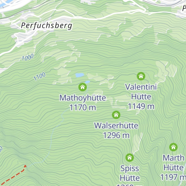 Map of Sprengerhütte