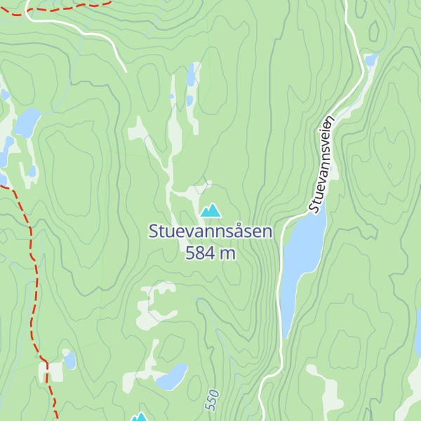 Map of Stuevannsåsen