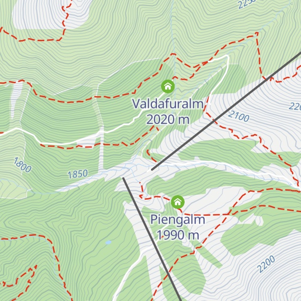 Map of Nauderer Hütte