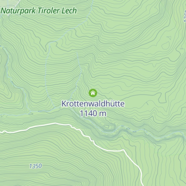 Map of Krottenwaldhütte