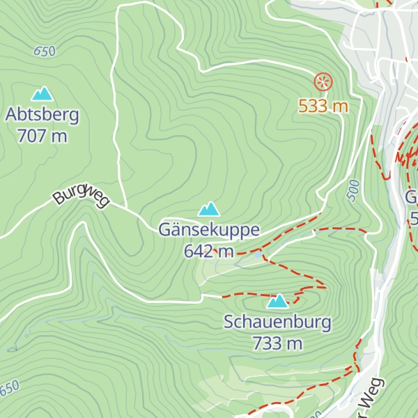 Map of Gänsekuppe