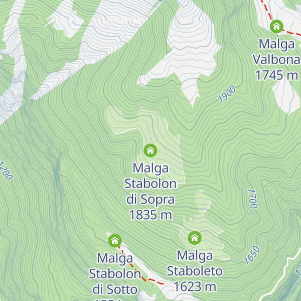 Map of Malga Stabolon di Sopra