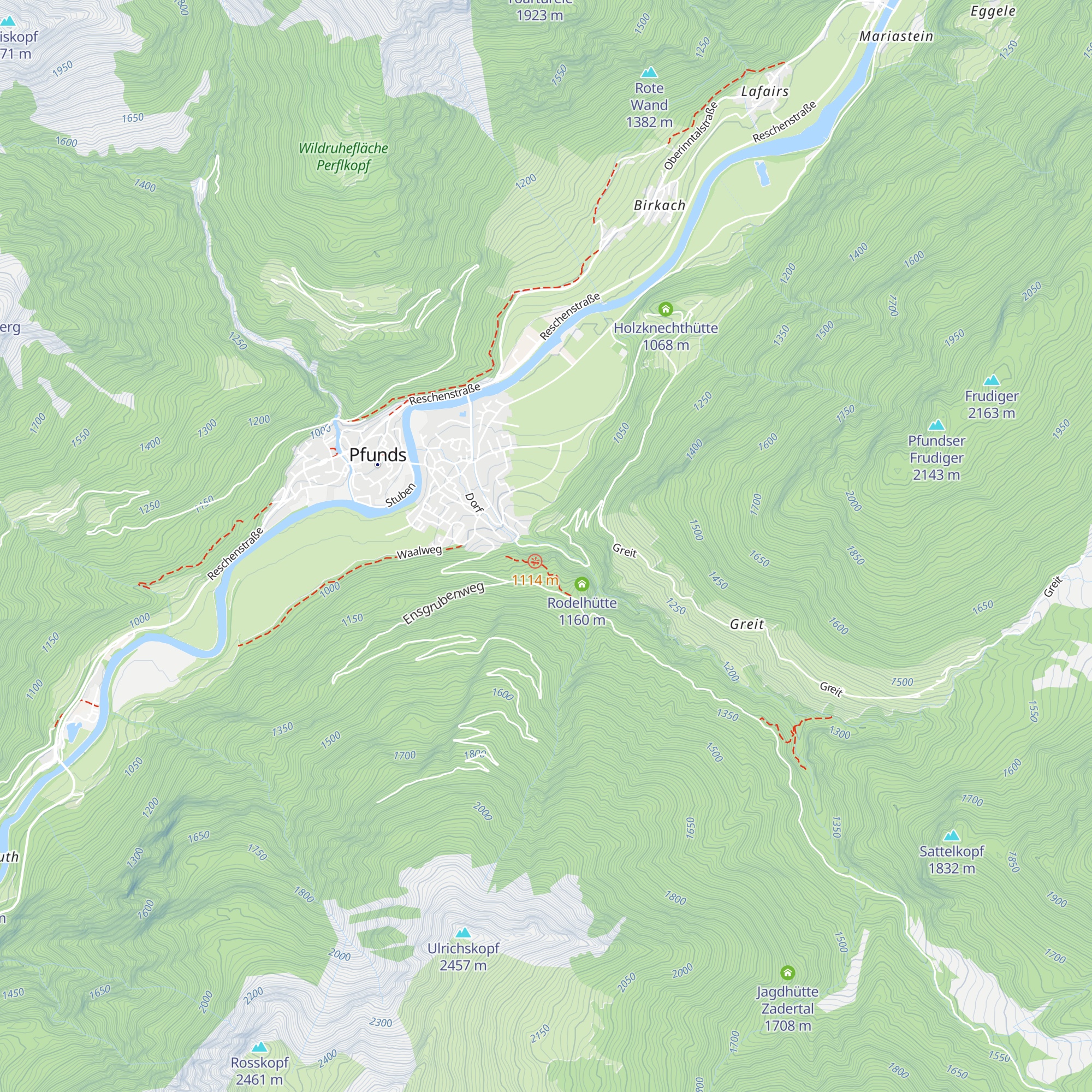 Kraftwerk Pfunds map