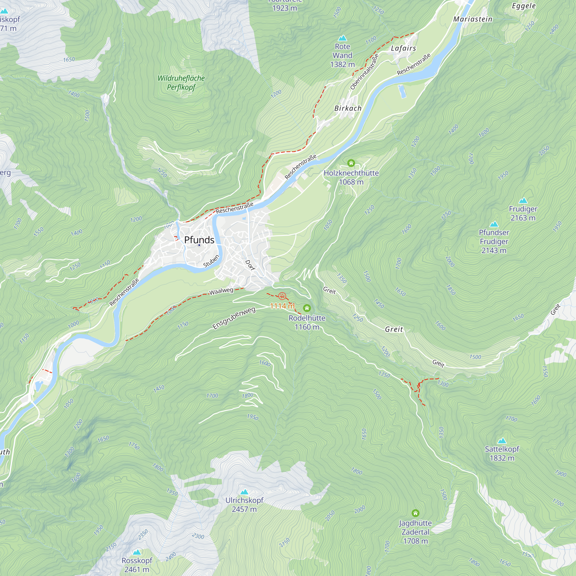 Kraftwerk Pfunds map