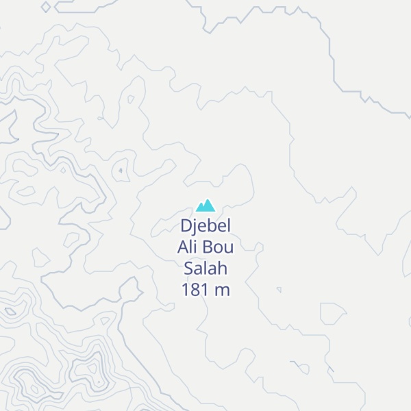Map of Djebel Ali Bou Salah