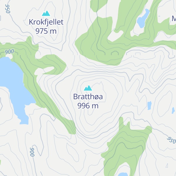 Map of Bratthøa