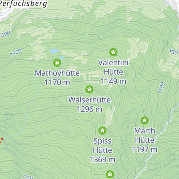 Map of Walserhütte