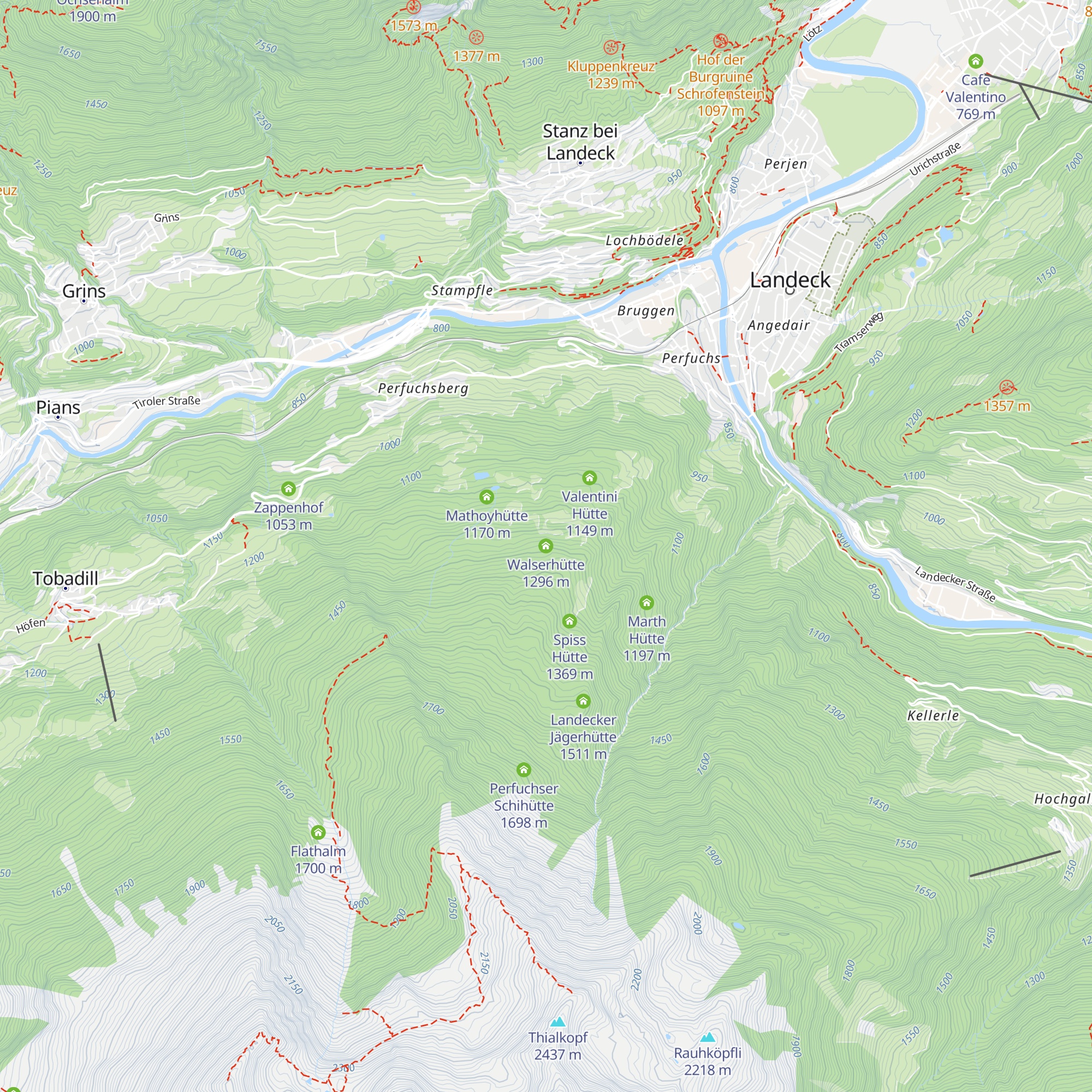 Walserhütte map