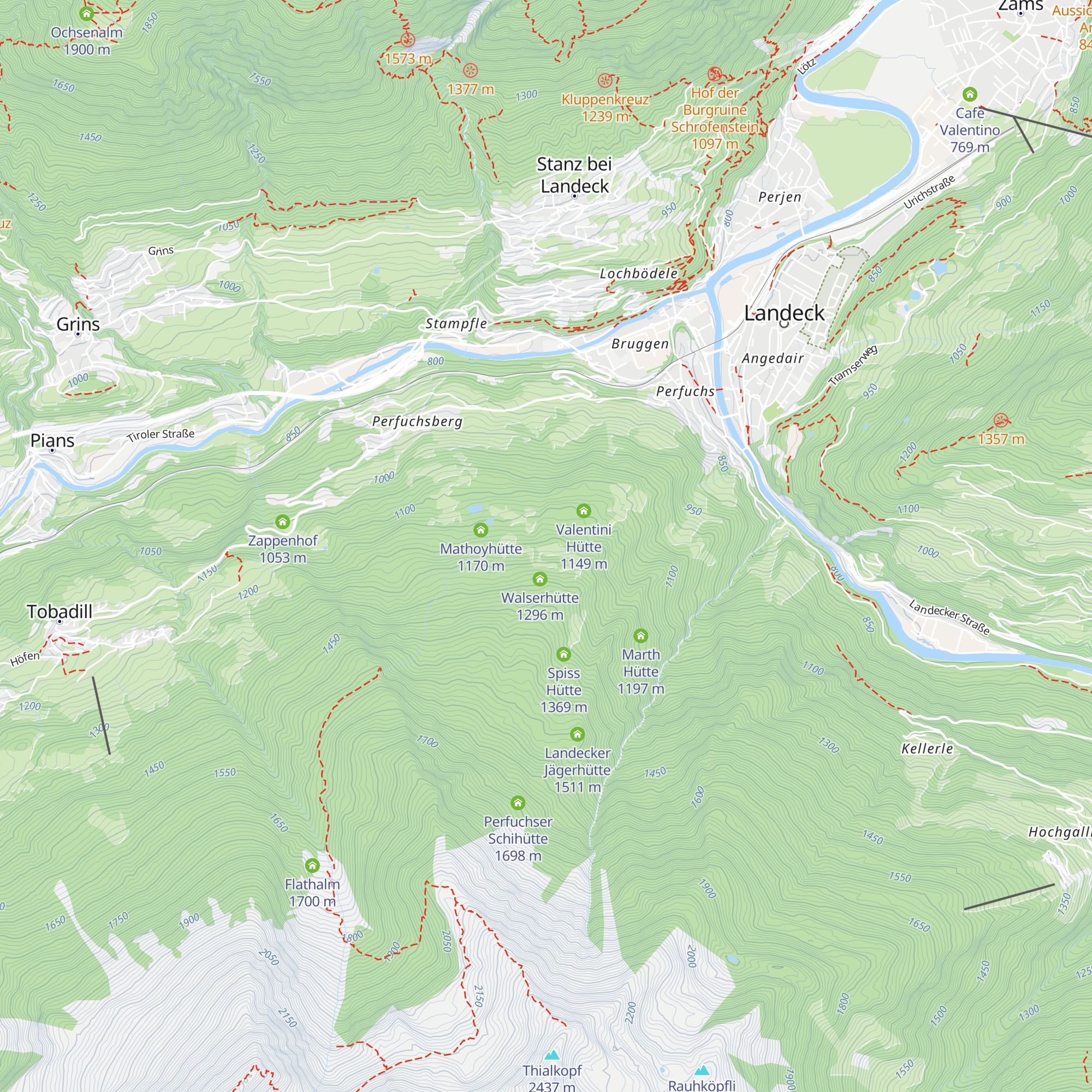 Schwendingerhütte map