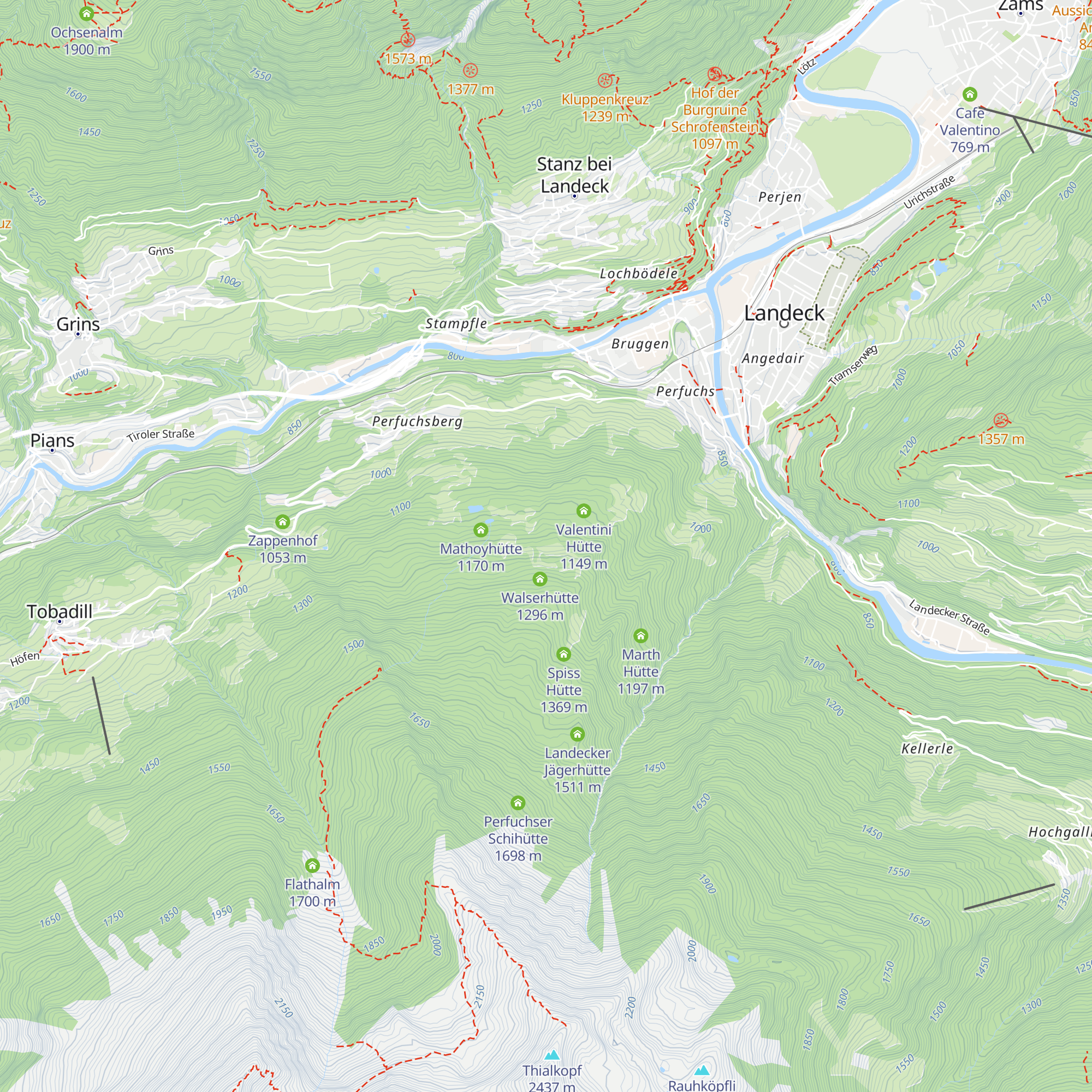 Schwendingerhütte map