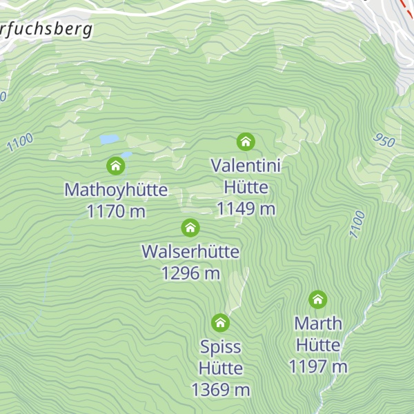 Map of Schöpfhütte