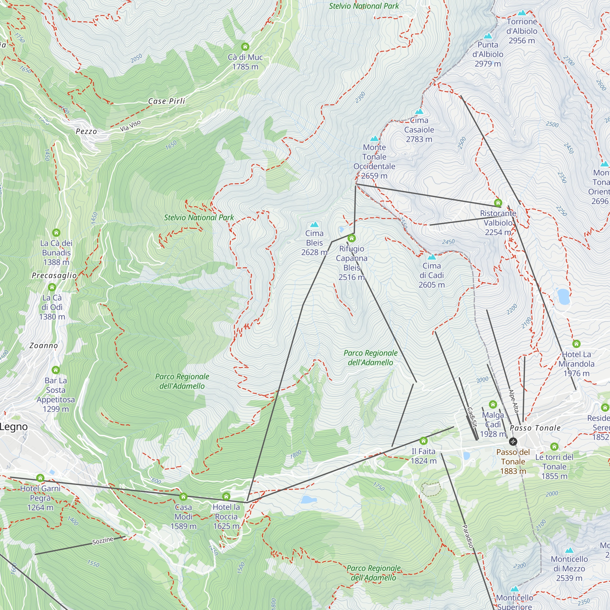 Malga Serodine di Fuori map