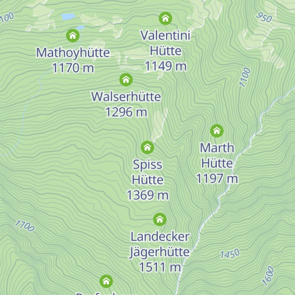 Map of Spiss Hütte