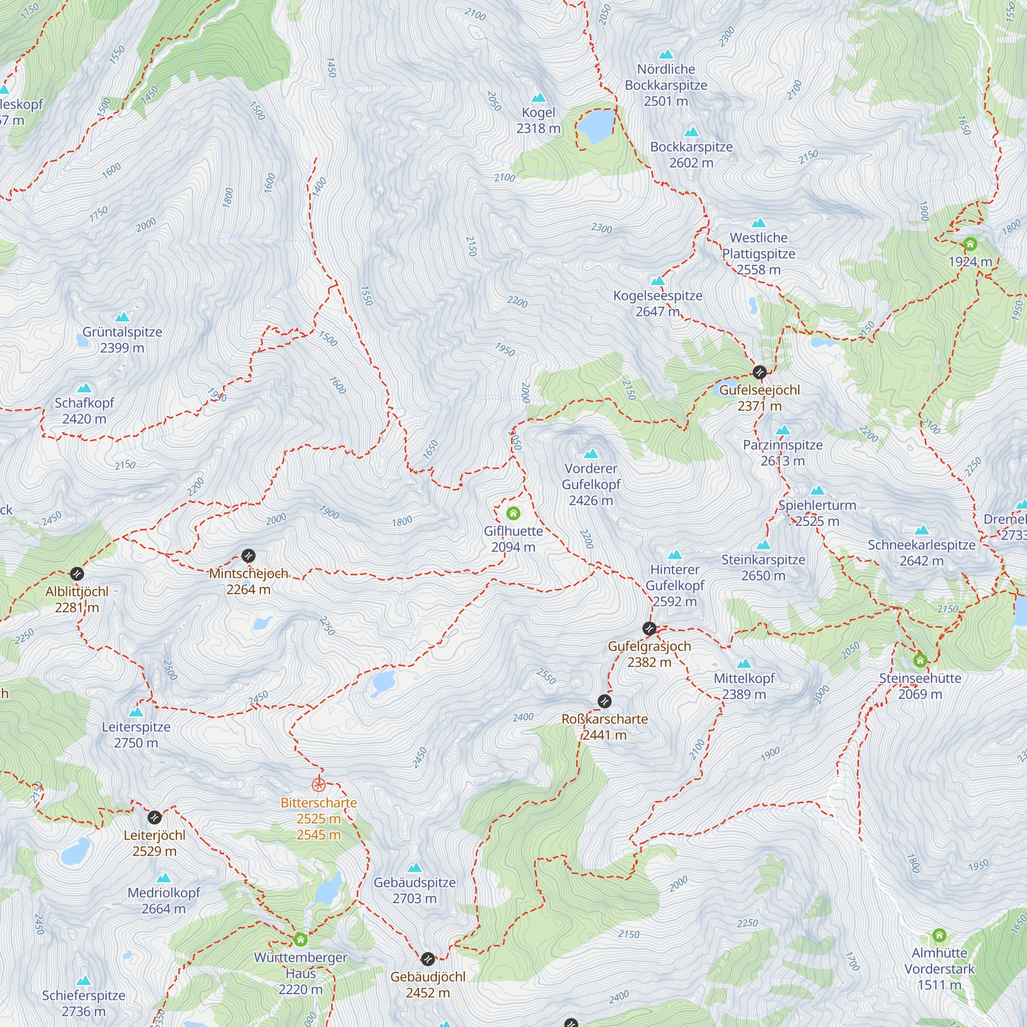 Giflhuette map