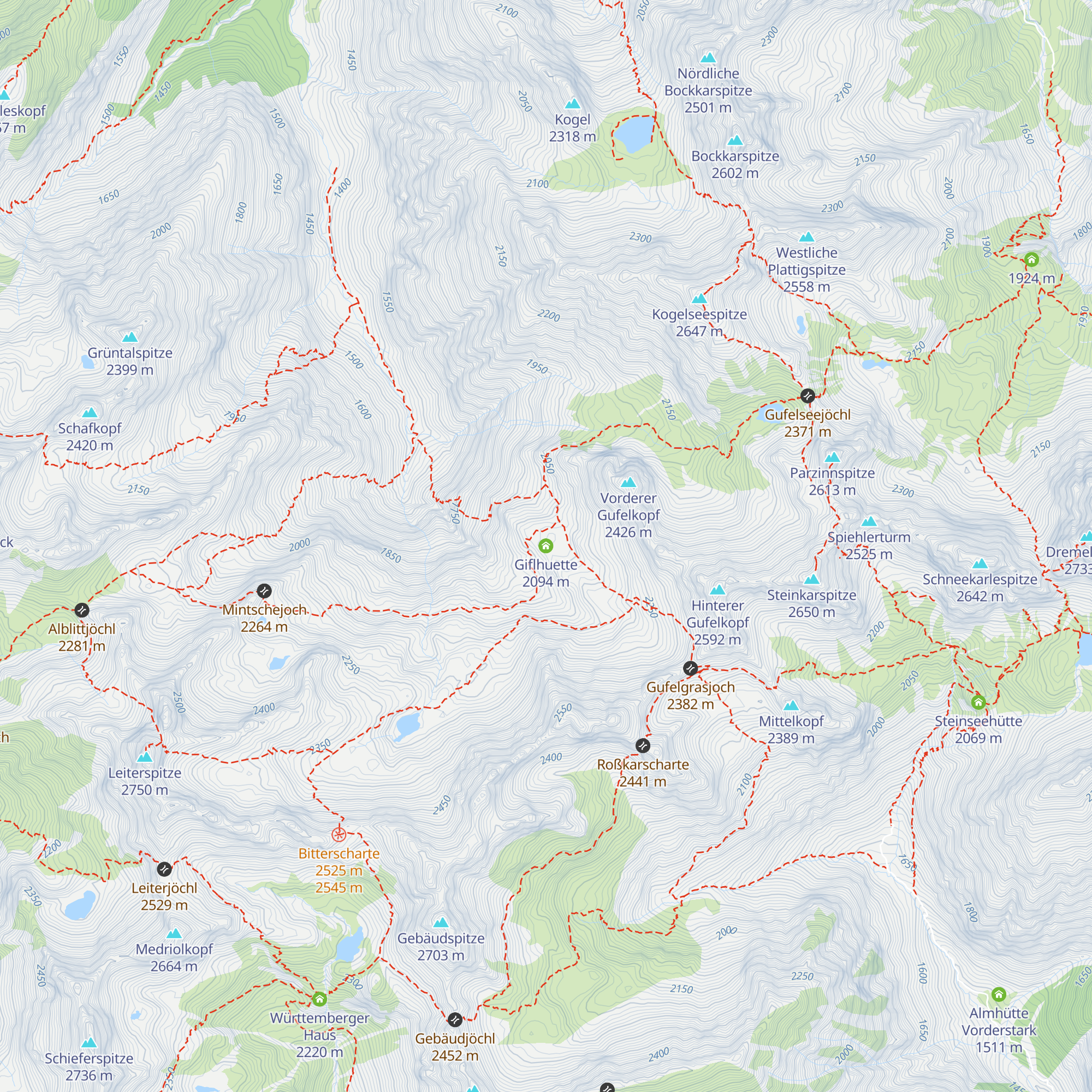 Giflhuette map